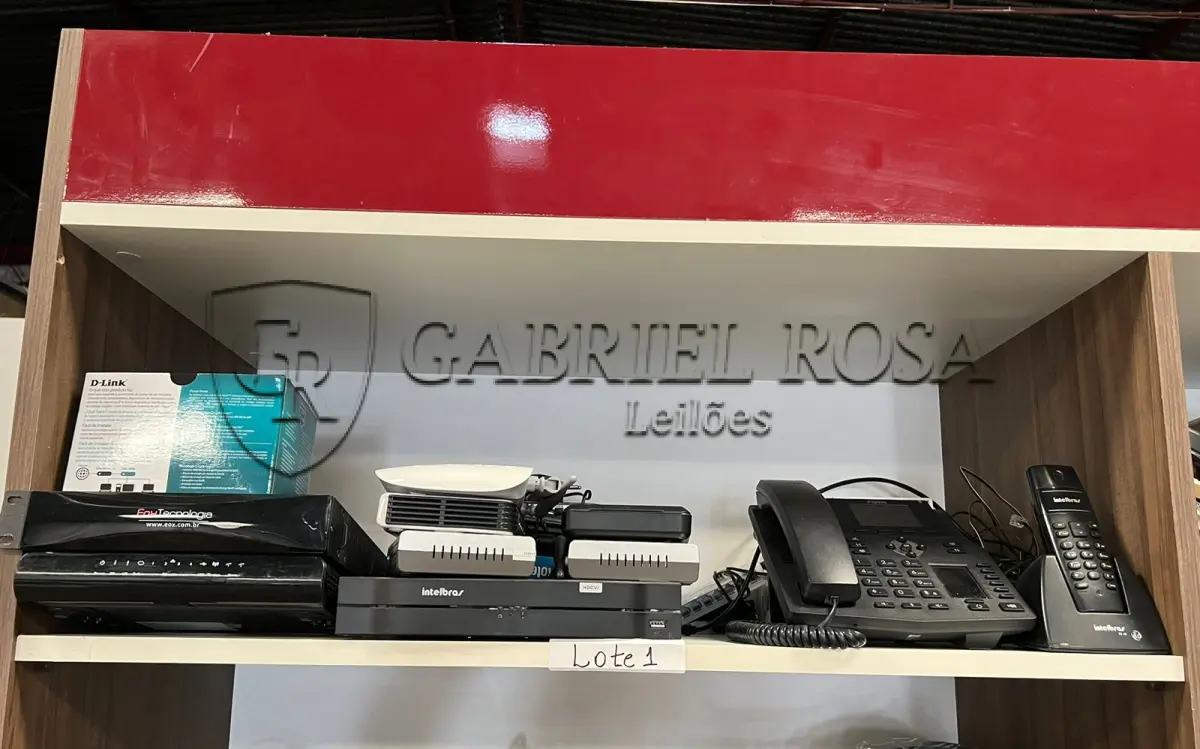 LOTE 001 - Telefones com e sem fio e roteadores