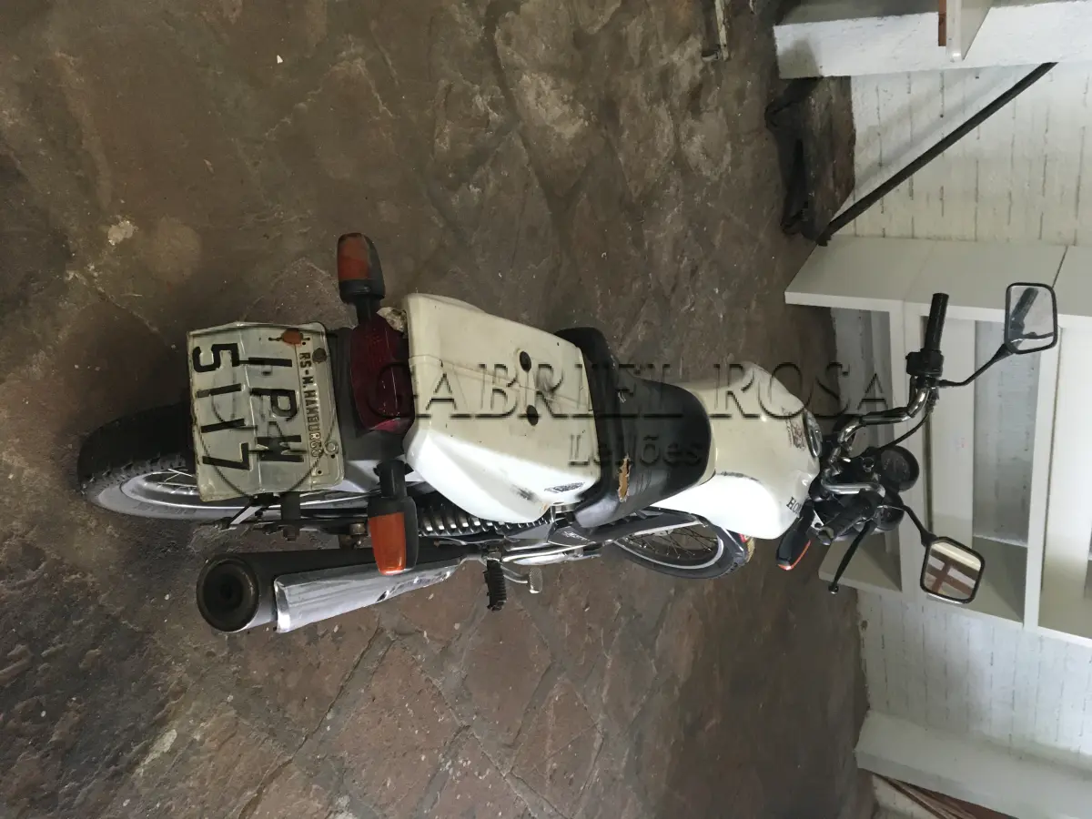 LOTE 004 - HONDA/CG 125 CARGO KS GASOLINA, ANO/MODELO 2009/2009, COR BRANCA, PLACA IPW5117