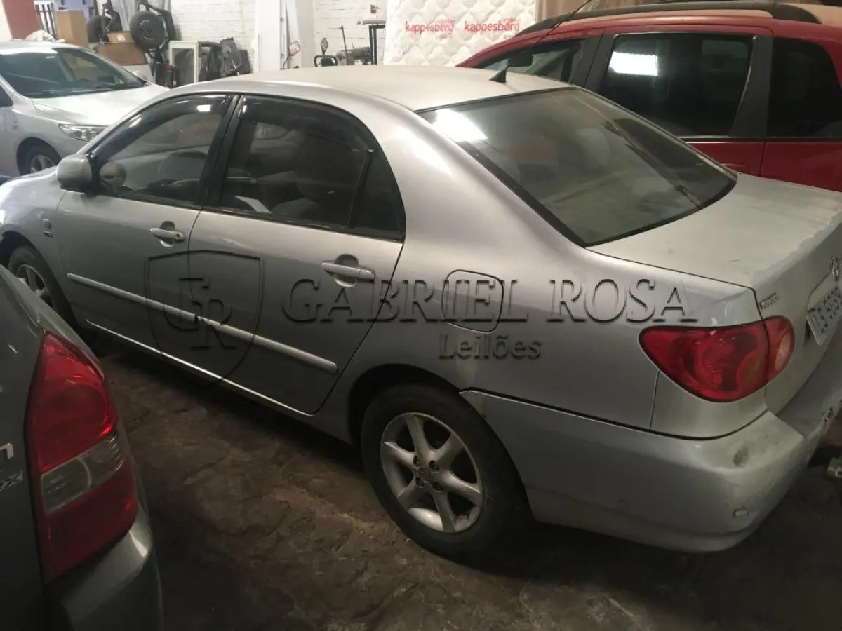 LOTE 006 - Toyota Corolla Xei 1.8 VVT Gasolina 2002/2003, Cor Prata, Placa ILS9899