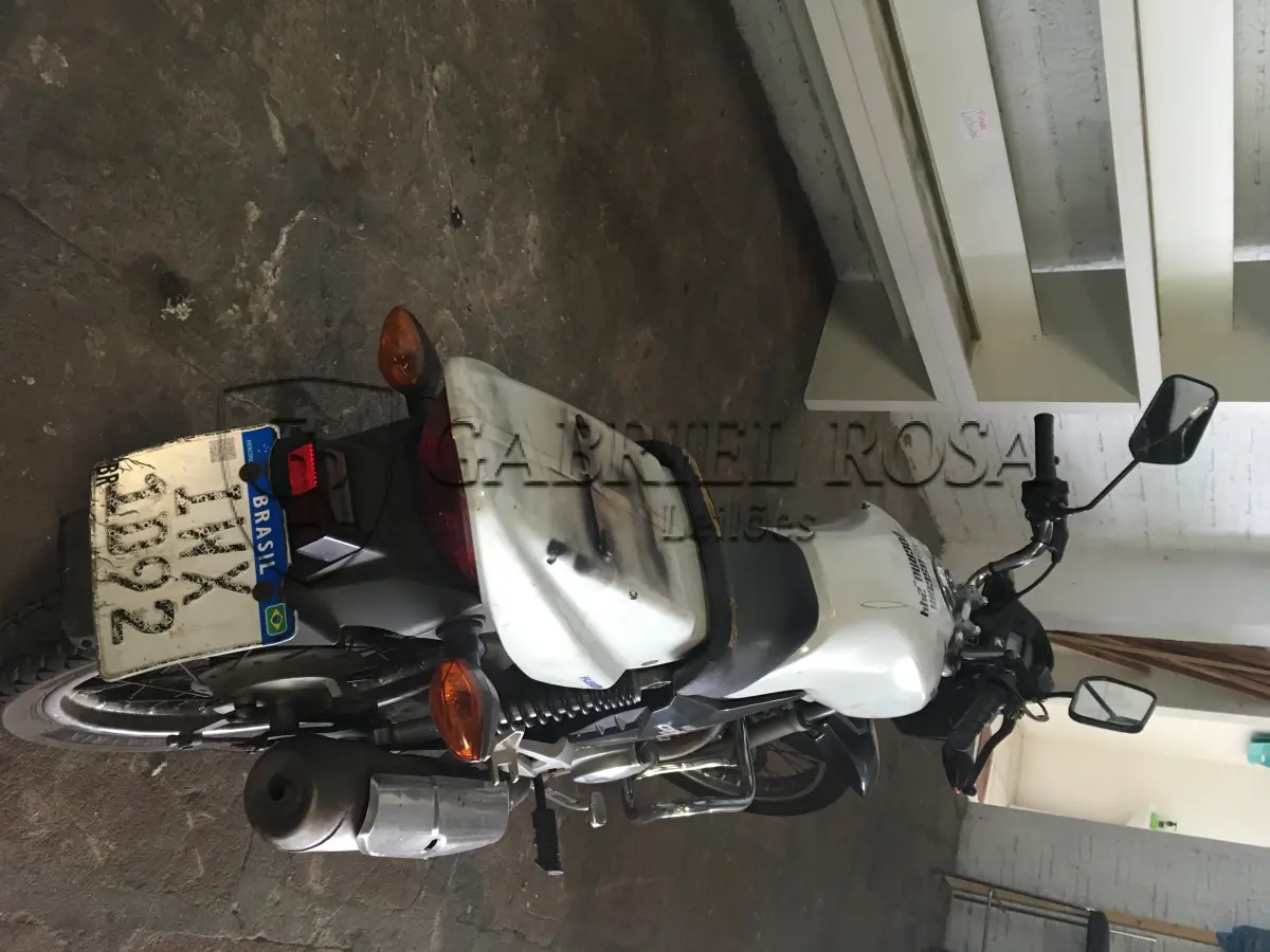 LOTE 003 - HONDA CG 150 CARGO ESD FLEX, ANO/MODELO 2014/2014, COR BRANCA, PLACA IWX1D92