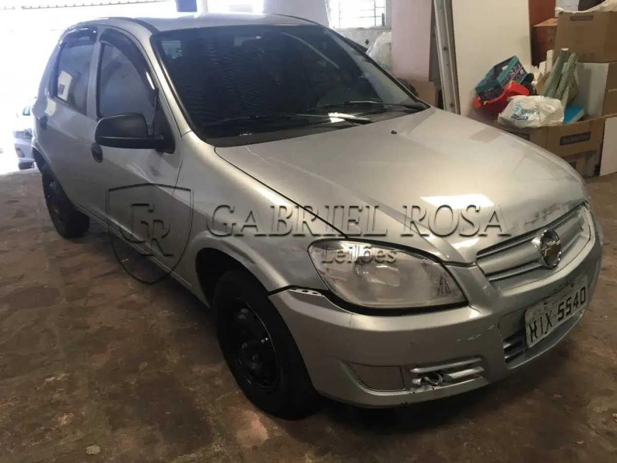 LOTE 007 - GM/Celta 4P Spirit Flex 2010/2011 , Cor Prata, Placa HIX5540