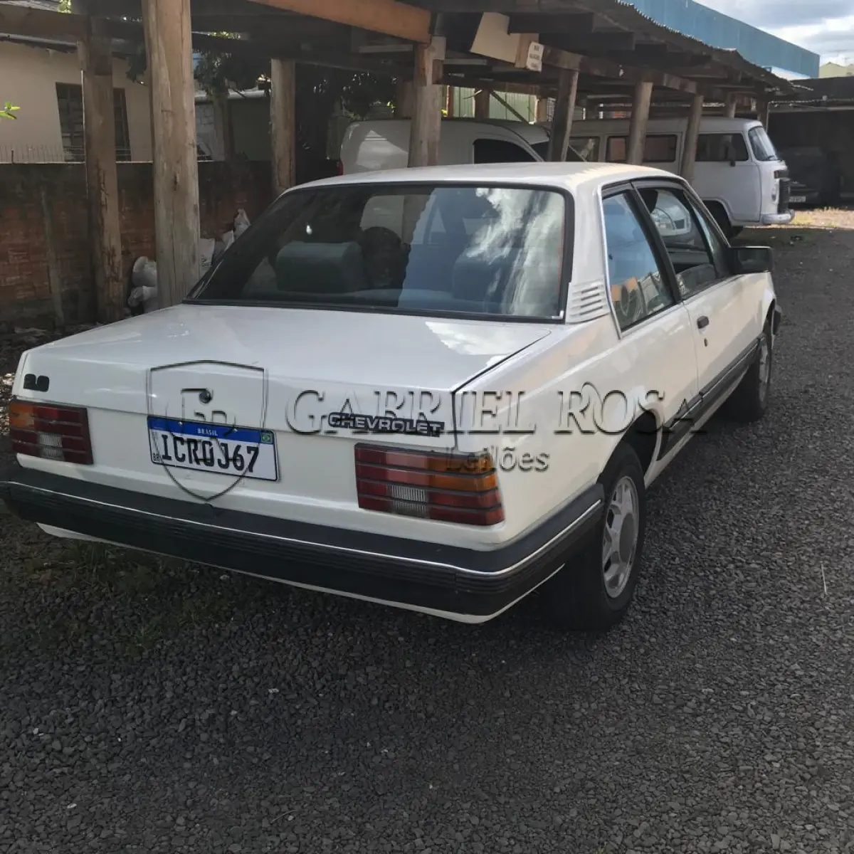 LOTE 001 - GM Monza SL/E Gasolina 1989/1989, Cor Branca, Placa ICR0J67