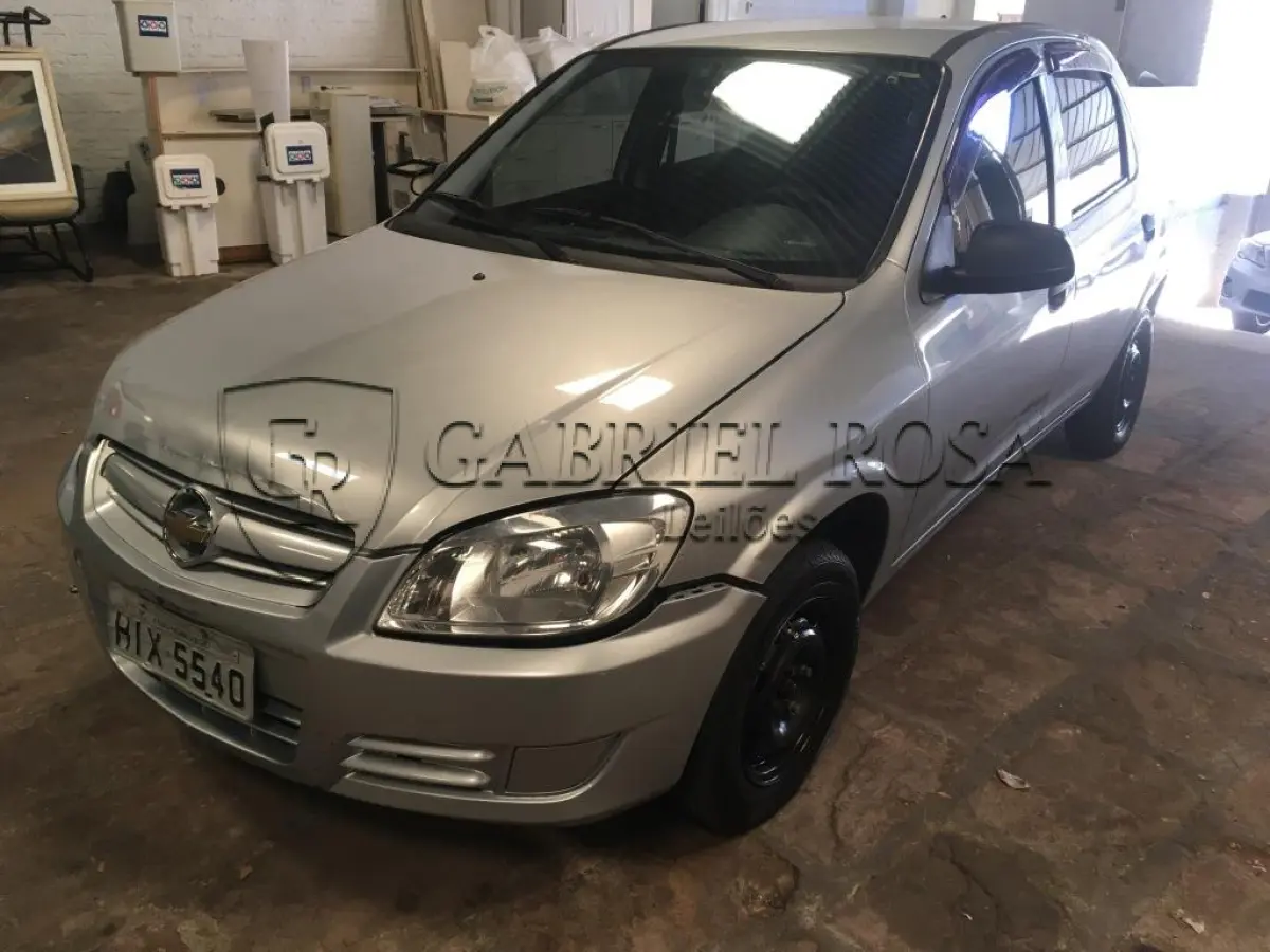 LOTE 007 - GM/Celta 4P Spirit Flex 2010/2011 , Cor Prata, Placa HIX5540
