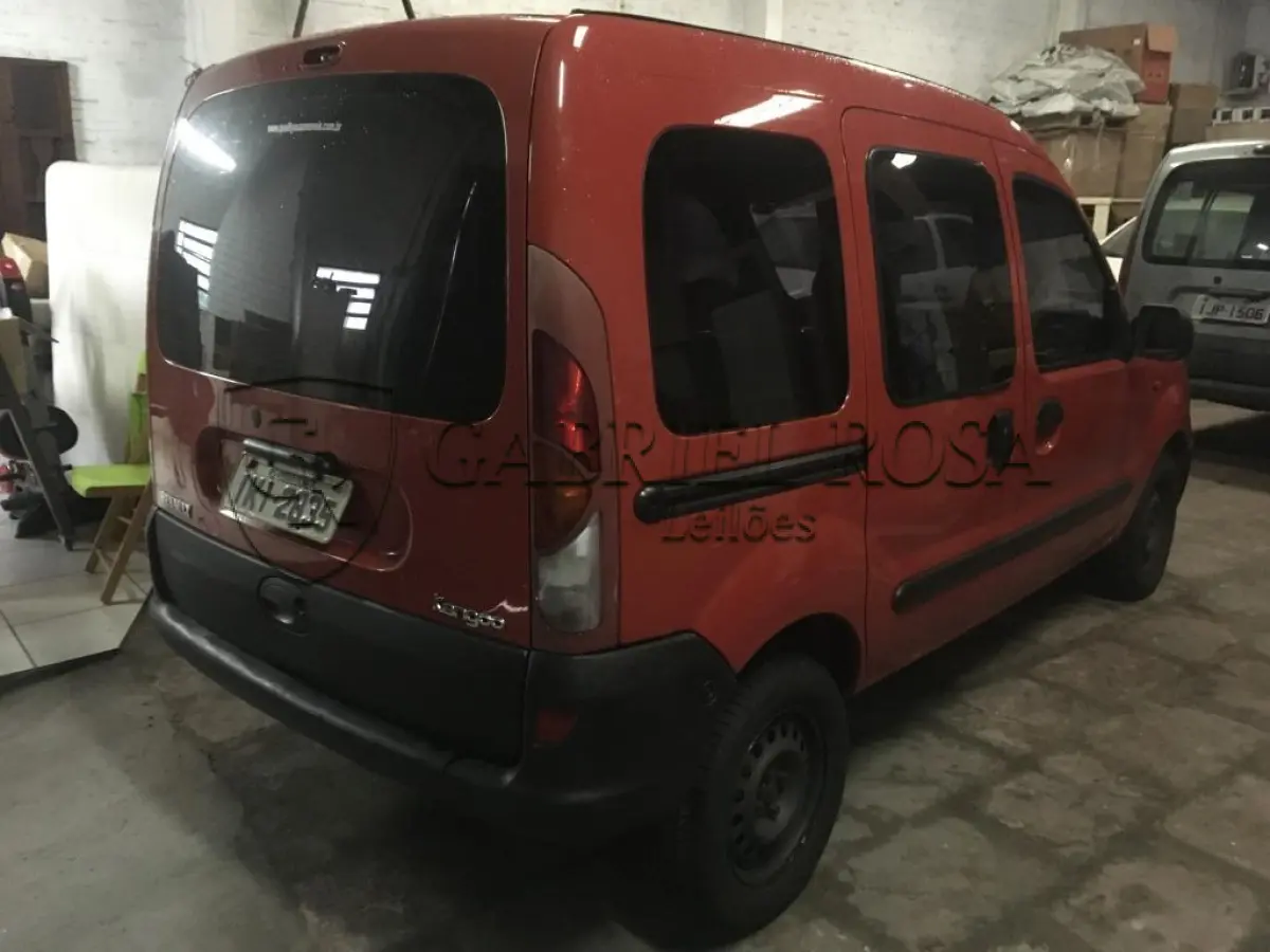 LOTE 053 - Veículo Renault Kangoo RL 1.0 Gasolina 2001, Cor: Vermelha, Placa: IKI2835