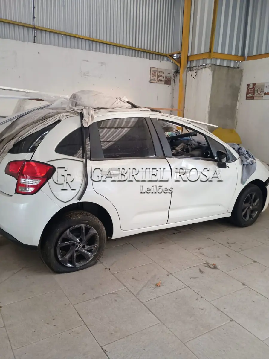 LOTE 002 - Citroen C3 90M Tendance Flex 2013/2014, Cor Branca, Placa ACS4A38