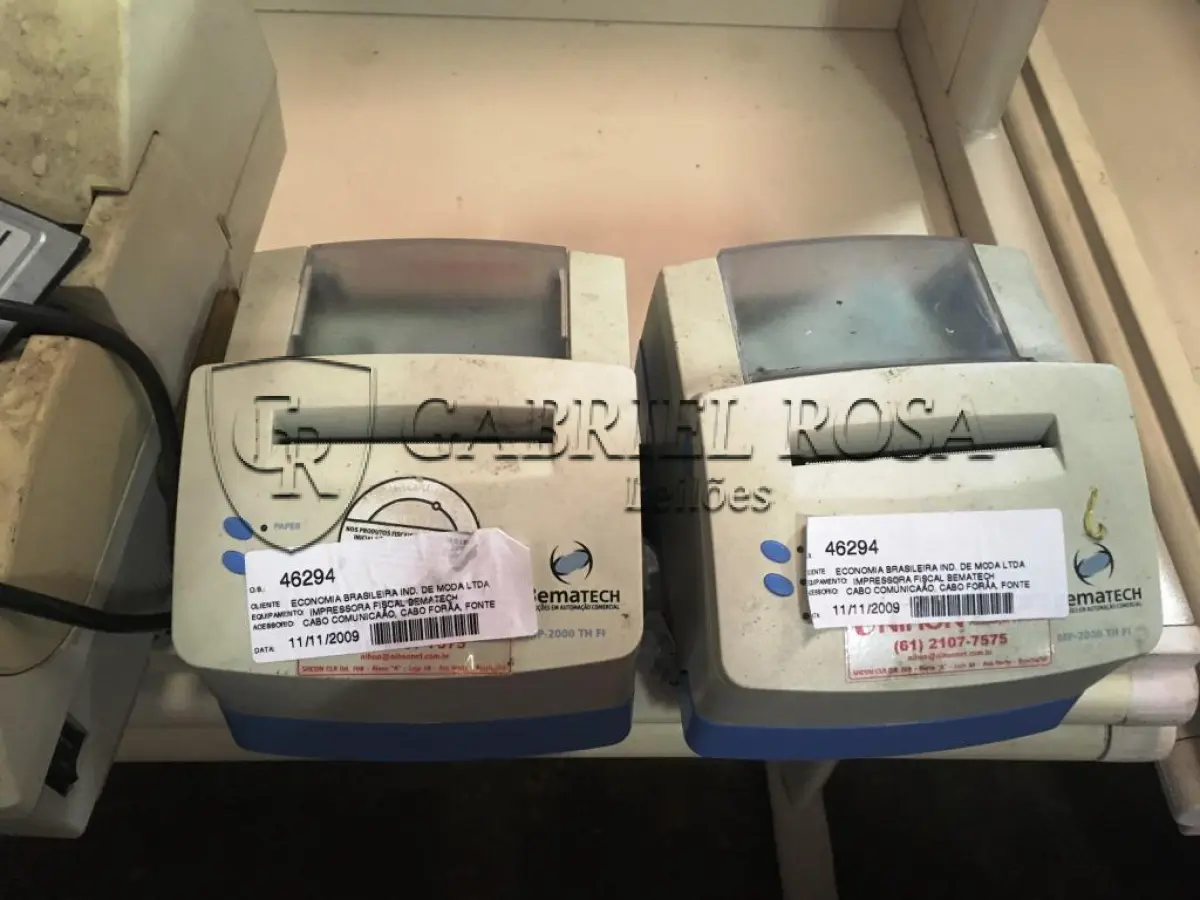 LOTE 005 - Máquinas de emissão de nota fiscal( 07 un )