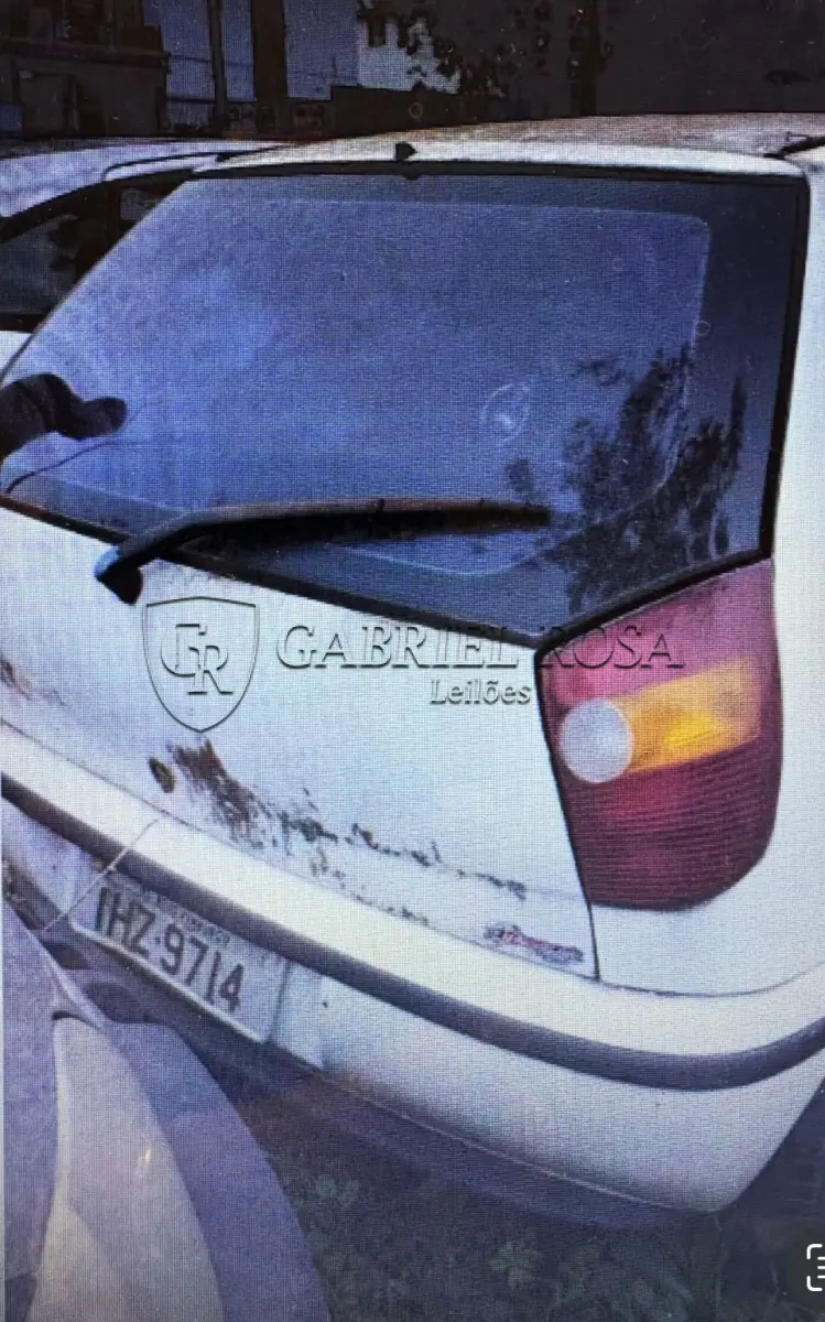 LOTE 003 - Fiat Palio EX 1.0 1998, Cor Branca, Placa IHZ9714,
