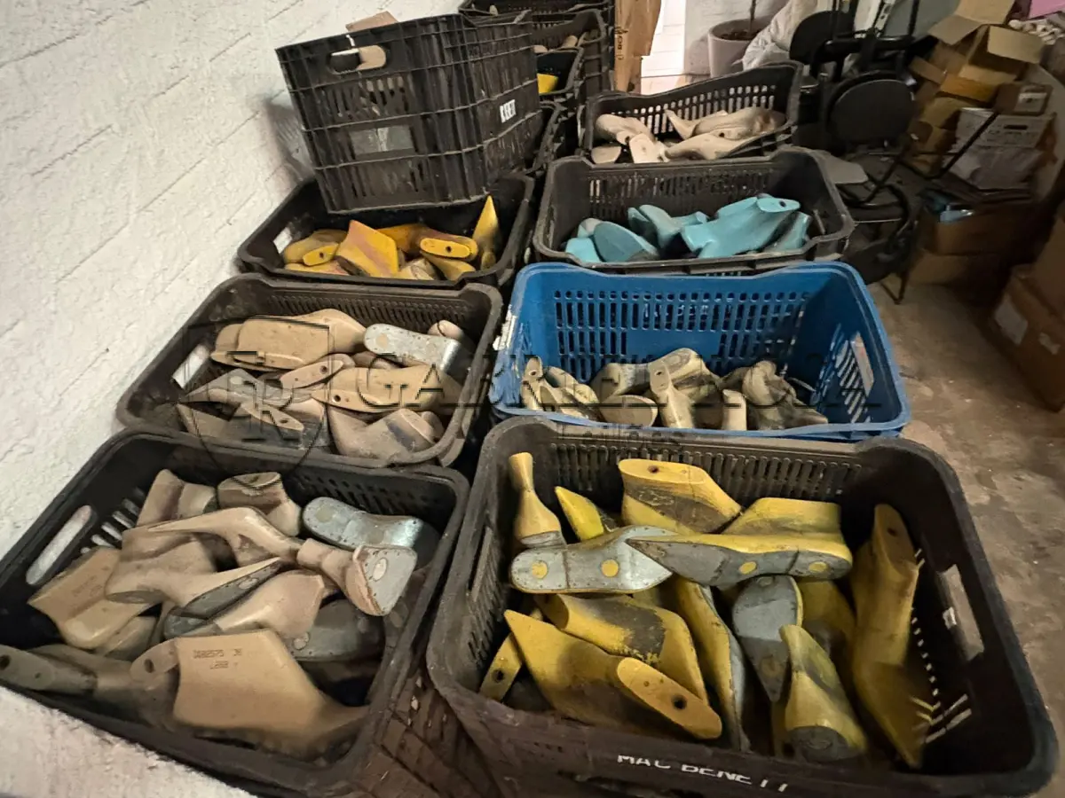 LOTE 169 - Moldes de calçados(Formas) diversos e Caixas de plástico