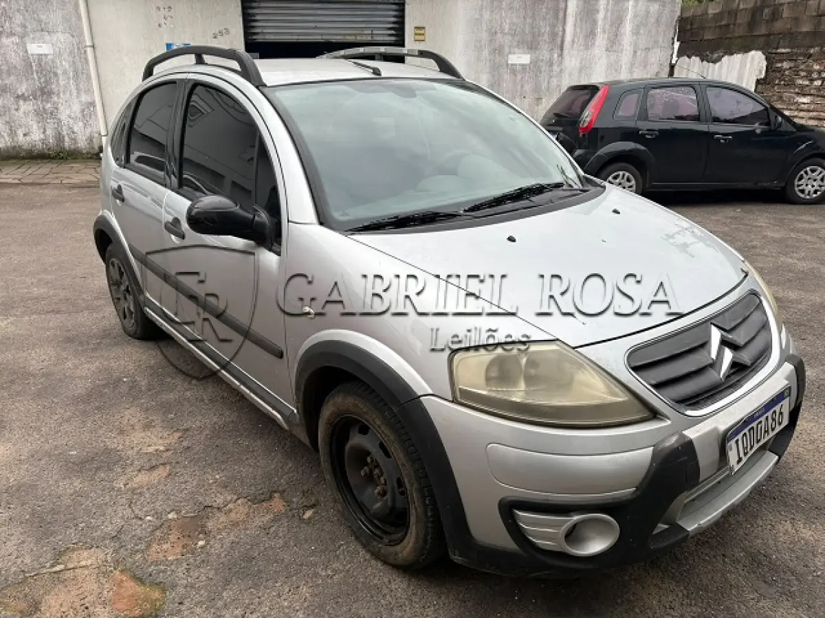 LOTE 003 - Citroen C3 XTR 1.4 Flex 2009/2010, Cor: Prata, Placa: IQD0A86
