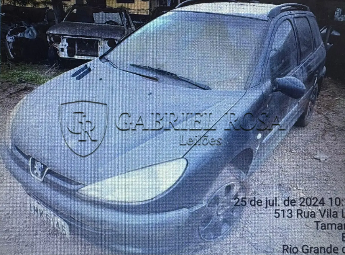 LOTE 006 - Peugeot 206  SW 1.4 Presence Gasolina 2005/2005, Cor: Preta, Placa: IMK6146