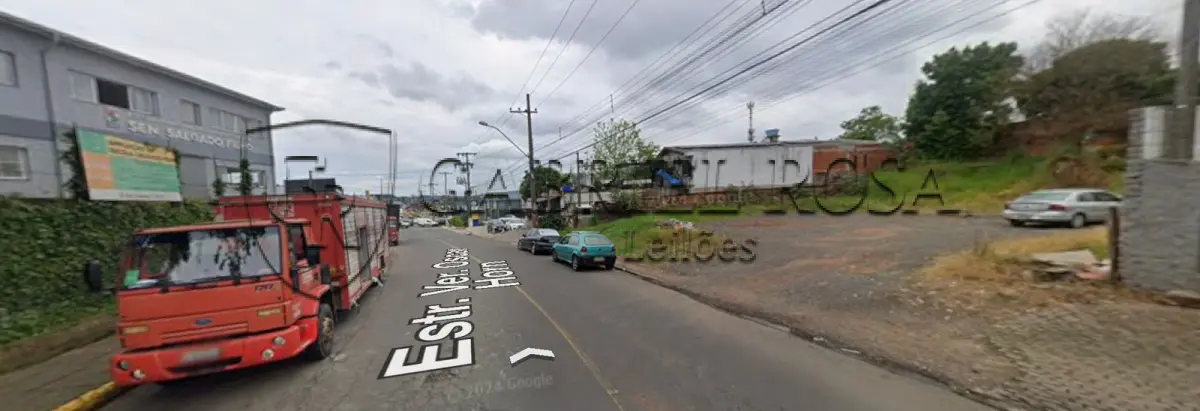 LOTE 002 - A fração ideal de 1/5 no imóvel: um terreno com área territorial de 266,50 m², o qual faz frente para a atual Estrada Vereador Oscar Horn, nº 1087, Bairro Canudos, Novo Hamburgo/RS. Registrado sob matrícula 46.670