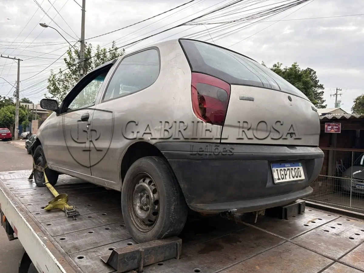 LOTE 006 - Fiat Palio ED Gasolina 1997/1997, Cor: Cinza, Placa: IGP7C00
