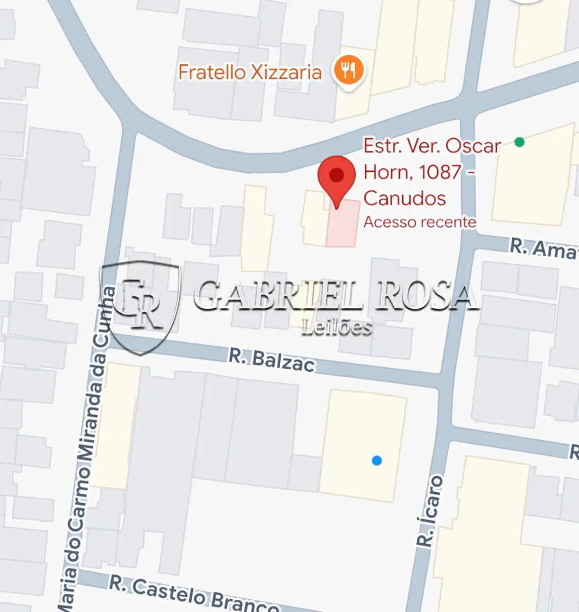 LOTE 002 - A fração ideal de 1/5 no imóvel: um terreno com área territorial de 266,50 m², o qual faz frente para a atual Estrada Vereador Oscar Horn, nº 1087, Bairro Canudos, Novo Hamburgo/RS. Registrado sob matrícula 46.670