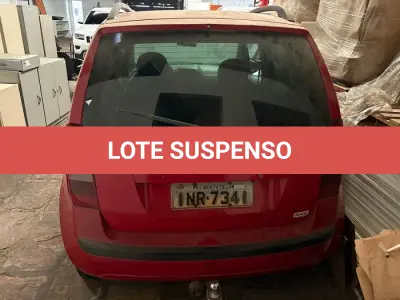 LOTE 007 - Fiat Idea ELX Flex 2007, Vermelha, Placa INR7341