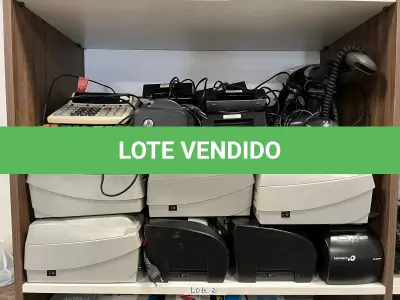 LOTE 001 - Calculadoras, impressoras, leitores, entre outros