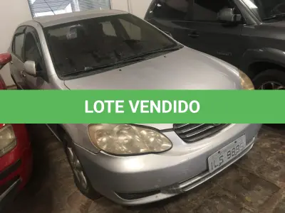 LOTE 006 - Toyota Corolla Xei 1.8 VVT Gasolina 2002/2003, Cor Prata, Placa ILS9899