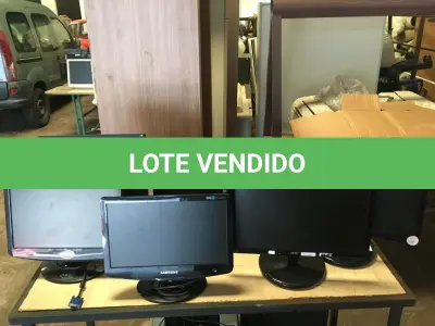 LOTE 002 - Eletrônicos Diversos(monitores, CPUs, modens, estabilizadores, switch entre outros)