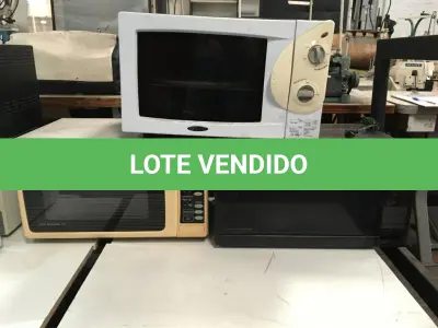 LOTE 016 - Eletro domésticos( Micro ondas e forno elétrico - 07 un )