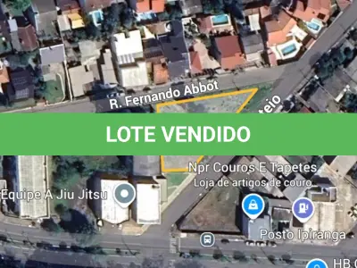 LOTE 001 - Terreno com área de 936,75 m², situado na Rua Fernando Abbot, Bairro Ideal, Novo Hamburgo/RS. Registrado sob matrícula 86.840