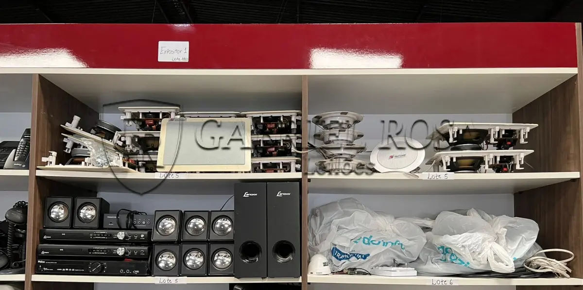 LOTE 005 - Caixa de som, DVD, aparelho de som, entre outros