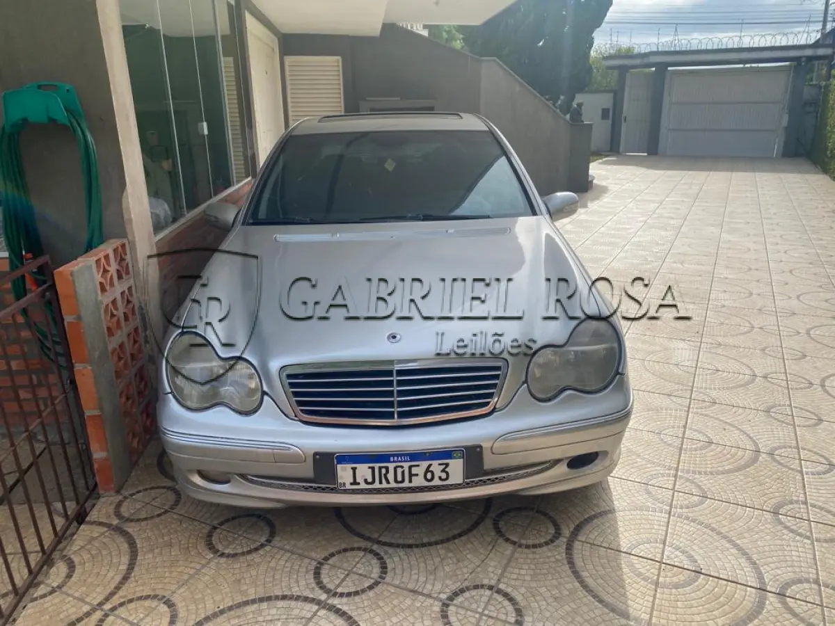 LOTE 005 - Mercedes Benz C200 Kompressor Gasolina 2000/2001, Cor Prata, Placa IJR0F63