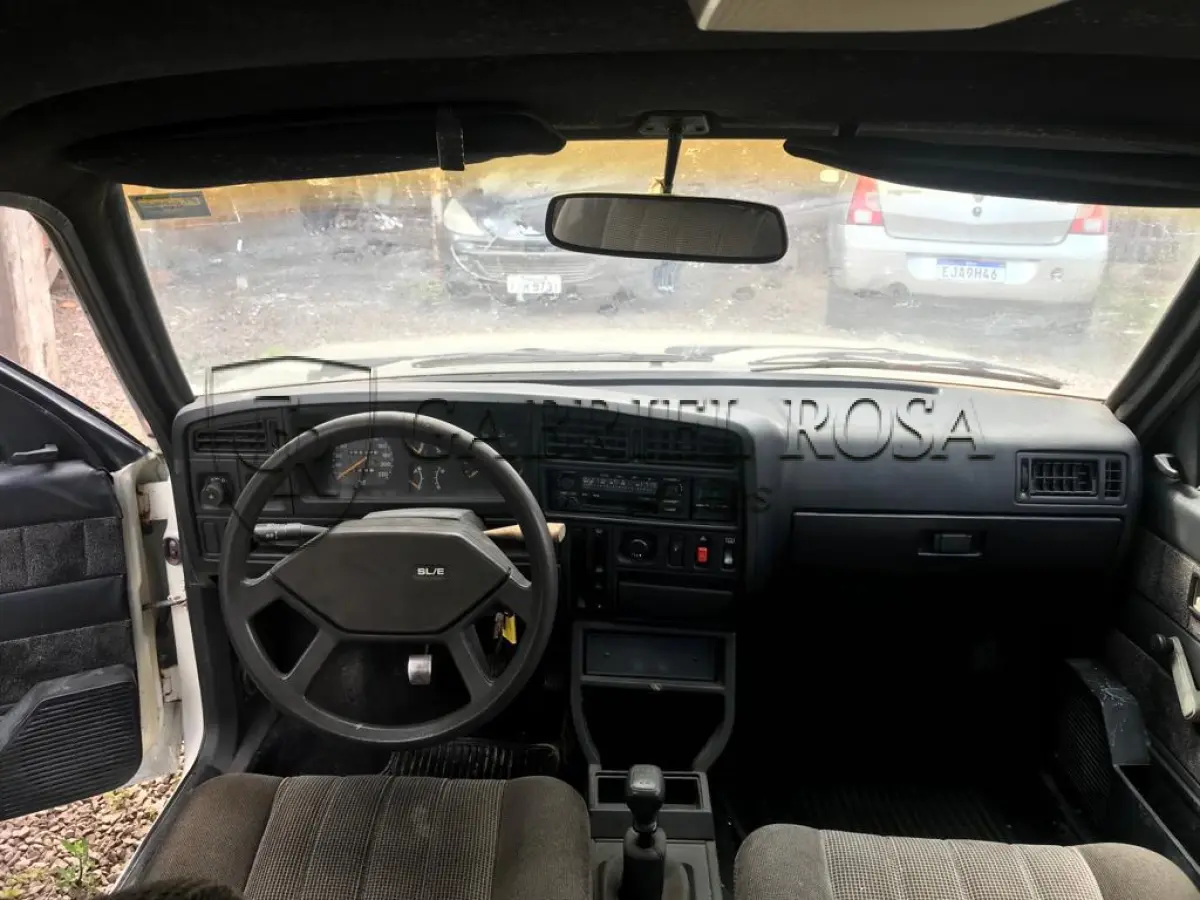 LOTE 001 - GM Monza SL/E Gasolina 1989/1989, Cor Branca, Placa ICR0J67