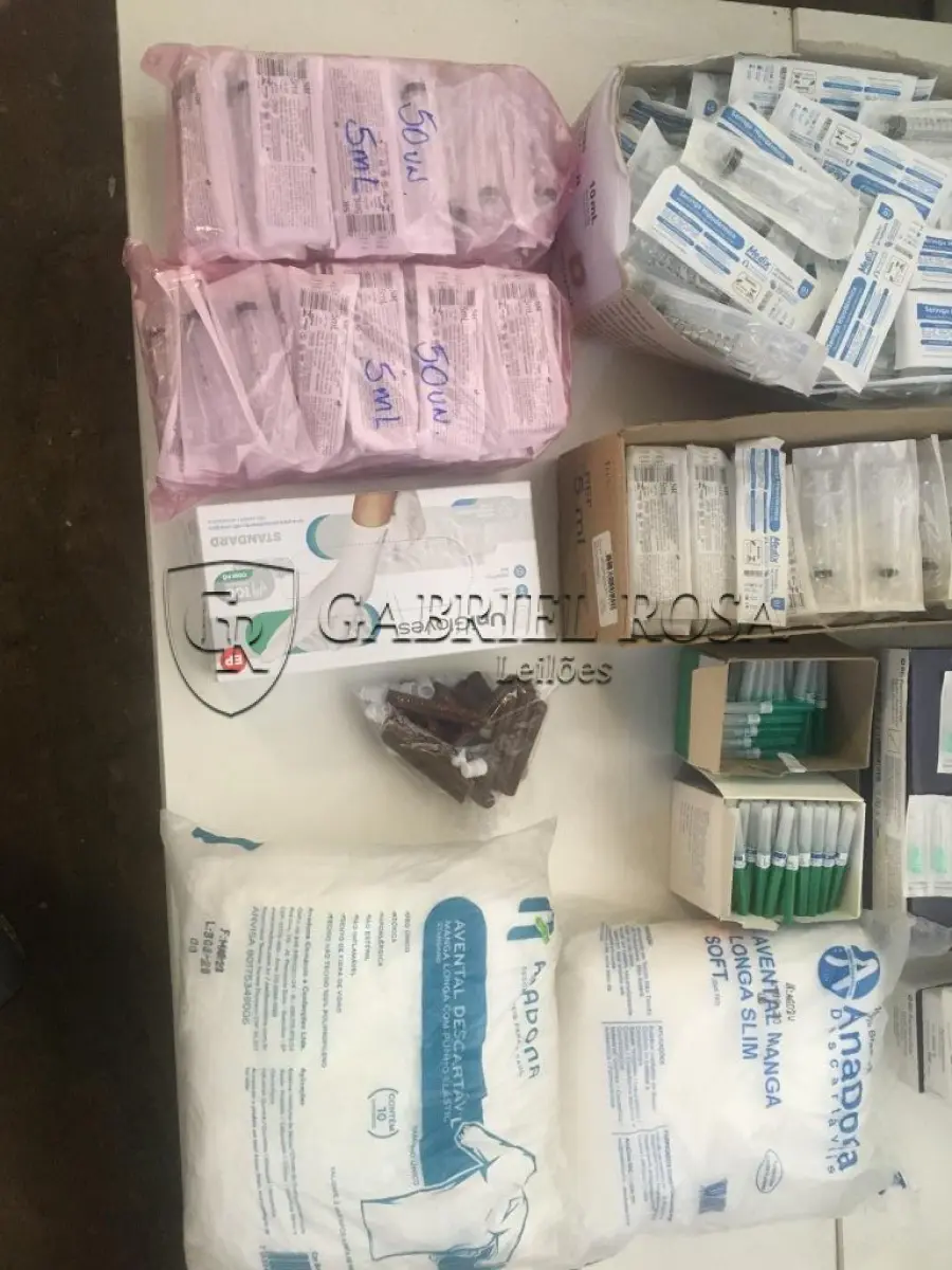 LOTE 009 - Agulhas, Tubos, Seringas, Luvas entre outros