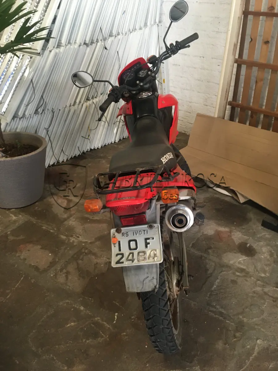 LOTE 002 - Motocicleta Honda NXR150 Bros ES 2007/2008, Gasolina, Cor Vermelha, Placa IOF2484