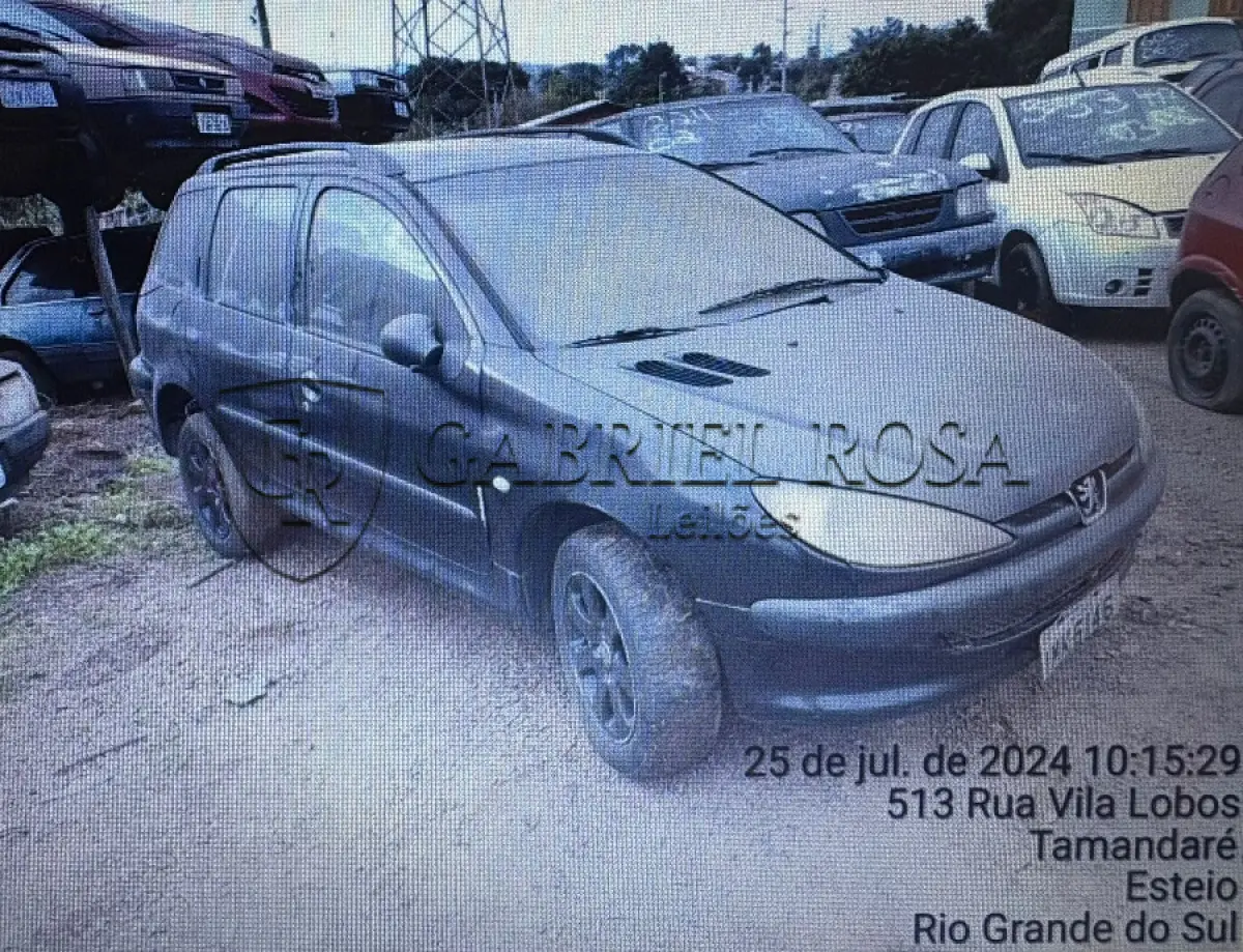 LOTE 006 - Peugeot 206  SW 1.4 Presence Gasolina 2005/2005, Cor: Preta, Placa: IMK6146