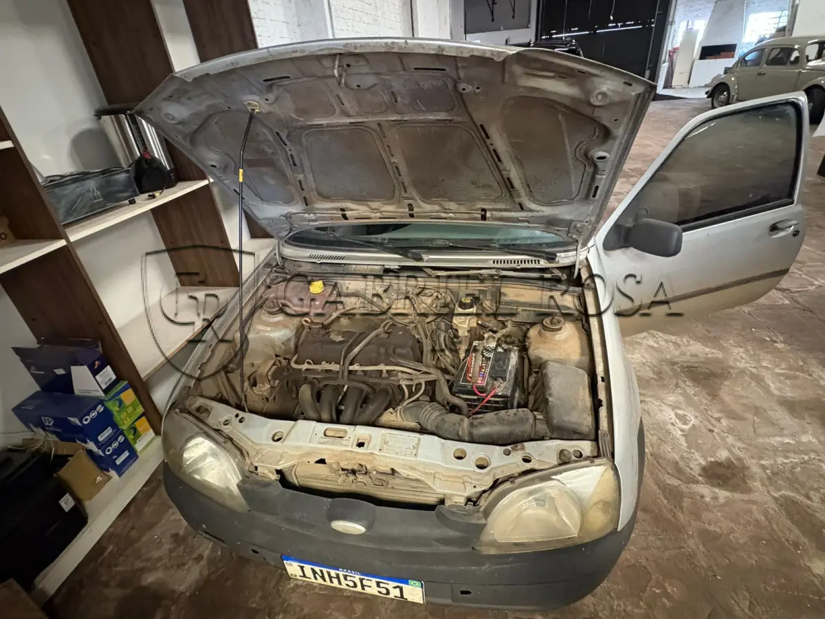 LOTE 002 - Ford Courier 1.6 L Gasolina, Ano/Modelo 2006/2007, Cor Prata, Placa INH5F51