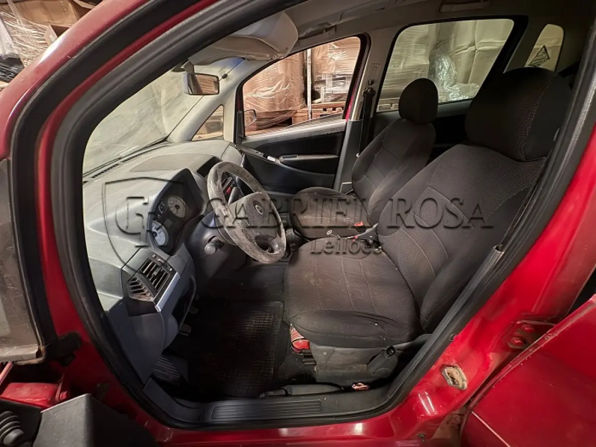 LOTE 001 - Fiat Idea ELX Flex 2007, Vermelha, Placa INR7341