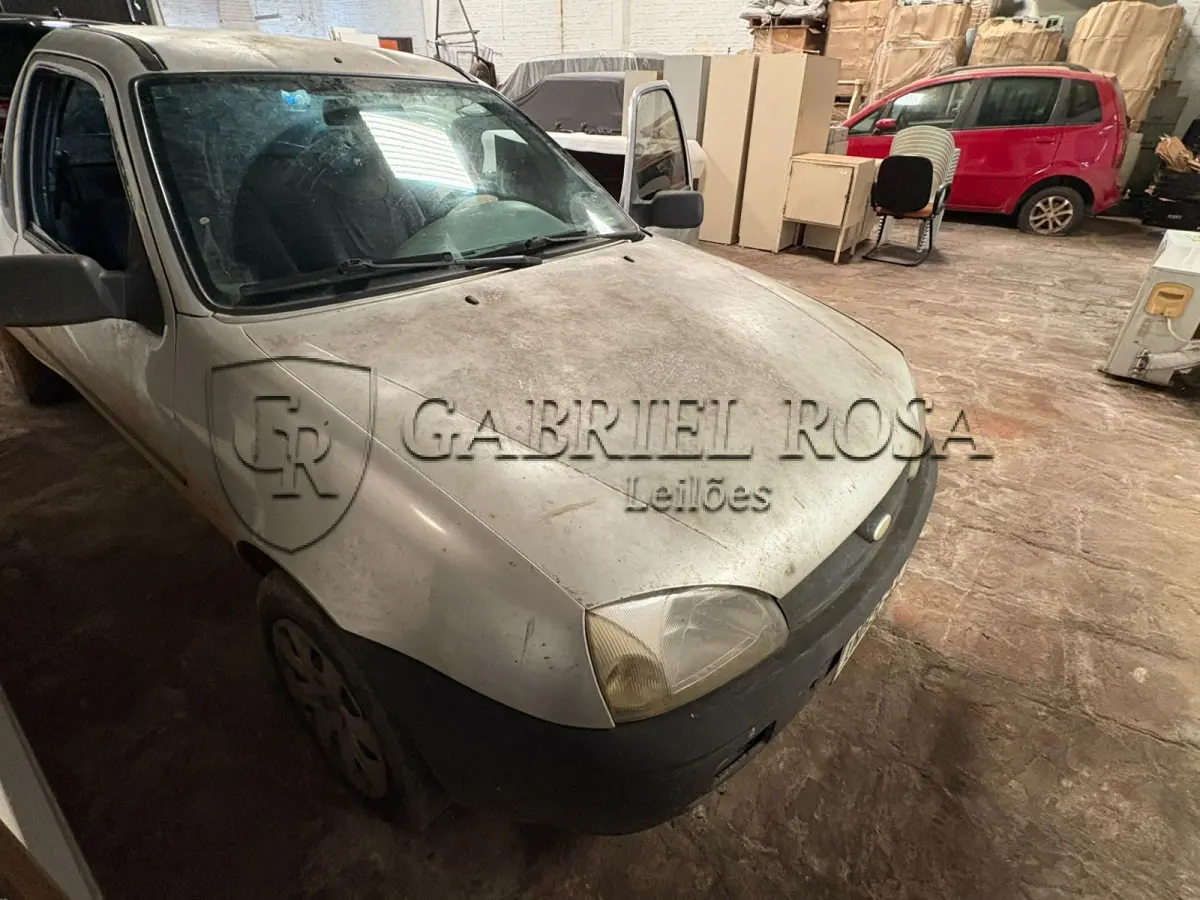 LOTE 002 - Ford Courier 1.6 L Gasolina, Ano/Modelo 2006/2007, Cor Prata, Placa INH5F51