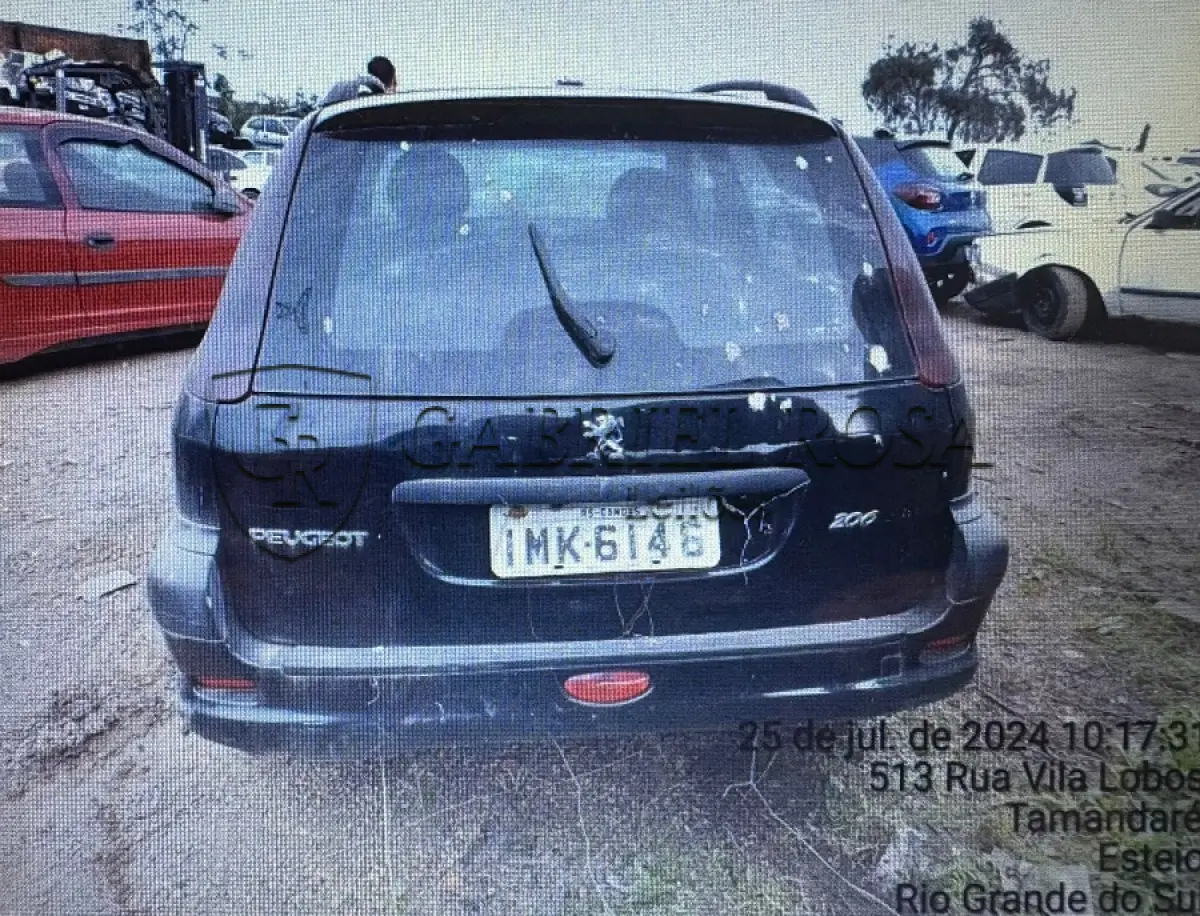 LOTE 006 - Peugeot 206  SW 1.4 Presence Gasolina 2005/2005, Cor: Preta, Placa: IMK6146