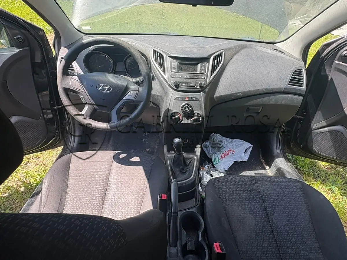 LOTE 001 - Hyundai HB20 1.0M Unique Flex 2018/2019, Cor: Preta, Placa: QOY1D85