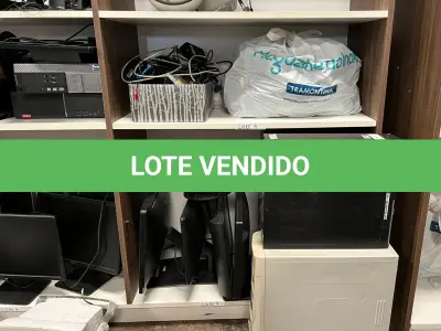LOTE 004 - Estabilizadores, monitores, CPU, teclados, mouse, entre outros