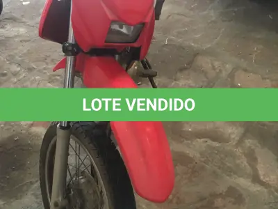 LOTE 002 - Motocicleta Honda NXR150 Bros ES 2007/2008, Gasolina, Cor Vermelha, Placa IOF2484