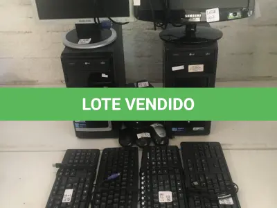 LOTE 002 - Monitor, CPU, teclado, mouse, alto falante