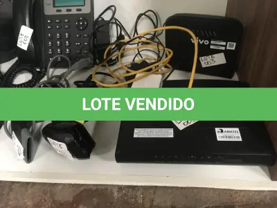LOTE 003 - Estabilizador, modem, telefone entre outros