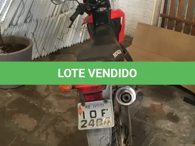 LOTE 002 - Motocicleta Honda NXR150 Bros ES 2007/2008, Gasolina, Cor Vermelha, Placa IOF2484
