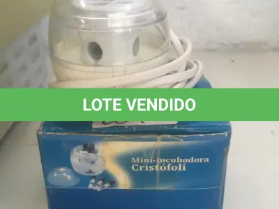 LOTE 004 - Centrífuga Analógica, Mini incubadora