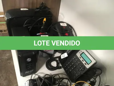 LOTE 003 - Estabilizador, modem, telefone entre outros