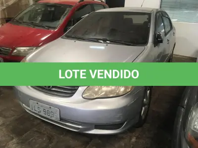 LOTE 006 - Toyota Corolla Xei 1.8 VVT Gasolina 2002/2003, Cor Prata, Placa ILS9899