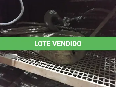 LOTE 080 - ROLDANA P/CORRENTE E TIRANTE C/CABO DE AÇO( 05 PEÇAS )