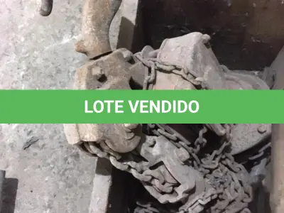 LOTE 080 - ROLDANA P/CORRENTE E TIRANTE C/CABO DE AÇO( 05 PEÇAS )