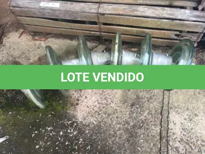 LOTE 076 - ALÇA DE ANCORAGEM P/CABOS( 06 PEÇAS ) E MANGOTES( DIVERSOS )