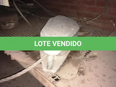 LOTE 080 - ROLDANA P/CORRENTE E TIRANTE C/CABO DE AÇO( 05 PEÇAS )