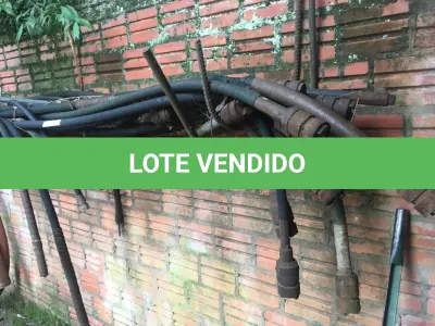 LOTE 076 - ALÇA DE ANCORAGEM P/CABOS( 06 PEÇAS ) E MANGOTES( DIVERSOS )