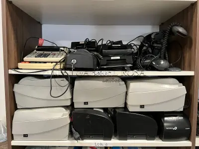 LOTE 002 - Calculadoras, impressoras, leitores, entre outros