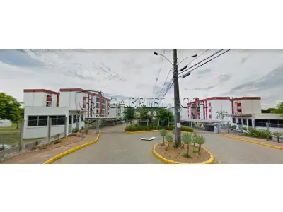 LOTE 004 - Direitos e Ações dos Imóveis - Apartamento nº 44 do Bloco B, do Condomínio Residencial Sapucaia II,  localizado no terceiro andar ou quarto pavimento, com área real privativa de 53,58 m², constituído de sala com sacada e churrasqueira, cozinha/serviço, banheiro e 02 dormitórios, registrado sob matrícula 29.194. E o BOX nº 53, do Condomínio Residencial Sapucaia II, localizado no térreo, com 12,50 m² de área real privativa, constituído de vaga de estacionamento coberta, registrado sob matrícula nº 29.295. Situados na Avenida Justino Camboim, nº 1889, Bairro Camboim, Sapucaia do Sul/RS