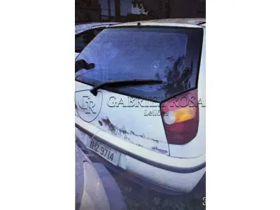 LOTE 003 - Fiat Palio EX 1.0 1998, Cor Branca, Placa IHZ9714,